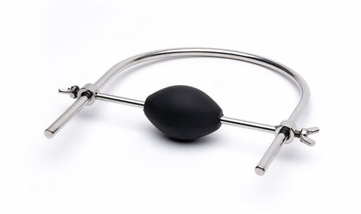 Black Label - Solid Bond - Beugel Ball Gag met Schroefmoeren-Erotiekvoordeel.nl