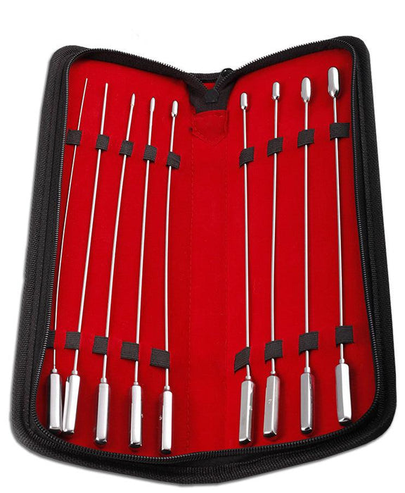 Black Line - 8 Pcs Rosebud Urethral Sounding Set-Erotiekvoordeel.nl