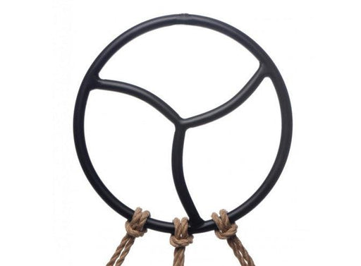 Black Line - Shibari Bondage Suspension Ring - Zwart-Erotiekvoordeel.nl