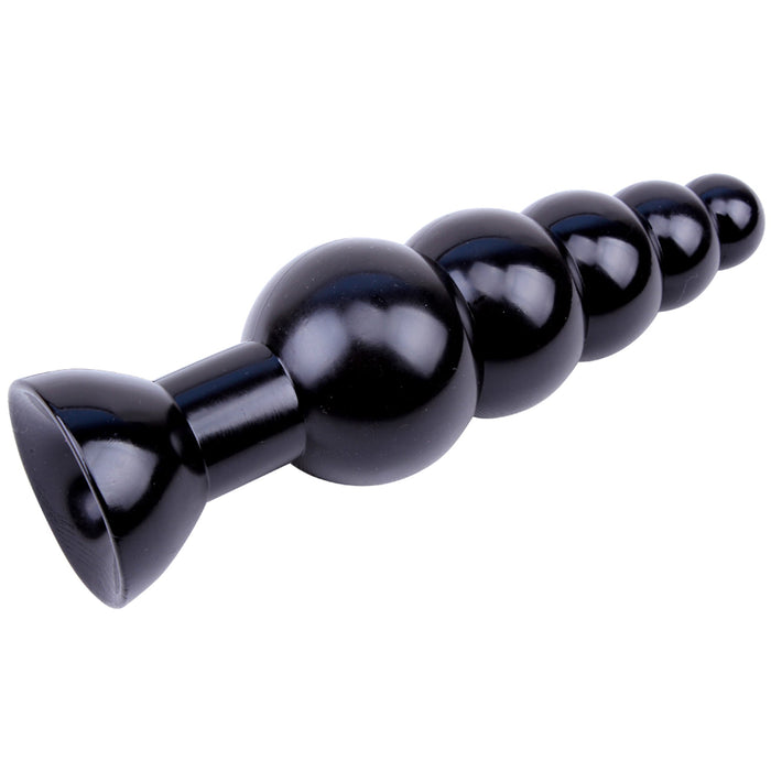 Black Mont - Large Anal Bead - Geribbelde Anaalplug - Zwart-Erotiekvoordeel.nl