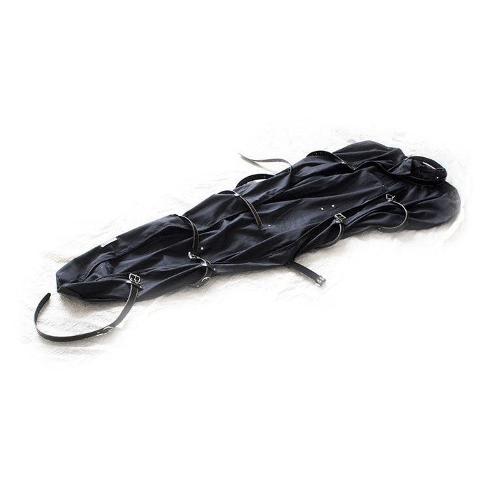 Bondage Body Bag/Dwangbuis Nylon En PU Leer - Maat M/L-Erotiekvoordeel.nl