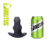 Brutus - Buttplug - Holle Buttplug - Ergo Bum - Silicone Tunnel Plug - Zwart - 3 maten-Erotiekvoordeel.nl