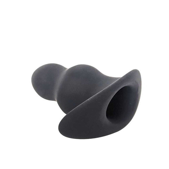 Brutus - Buttplug - Holle Buttplug - Ergo Bum - Silicone Tunnel Plug - Zwart - 3 maten-Erotiekvoordeel.nl