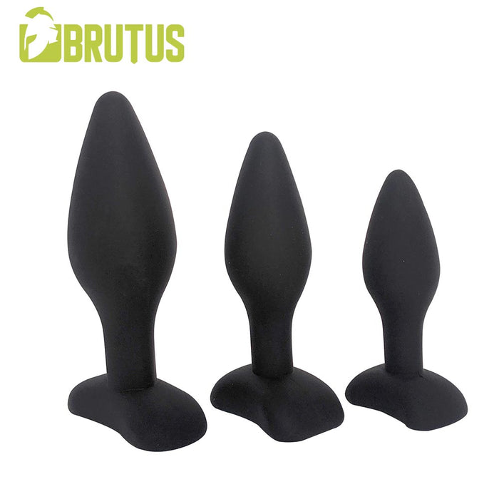 Brutus - Buttplug Set - Siliconen Anaal Pluggen - 3 stuks - Ass Plug Training Kit 3 Pcs.-Erotiekvoordeel.nl