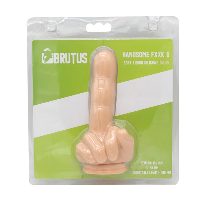 Brutus - Dildo - Handsome F*ck U Siliconen Dildo - Lichte Huidskleur - PVC-Erotiekvoordeel.nl