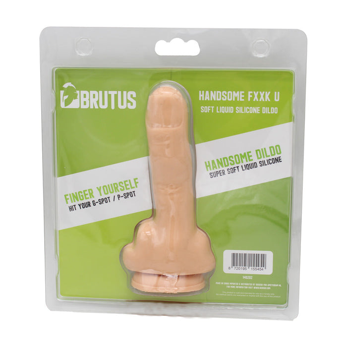 Brutus - Dildo - Handsome F*ck U Siliconen Dildo - Lichte Huidskleur - PVC-Erotiekvoordeel.nl