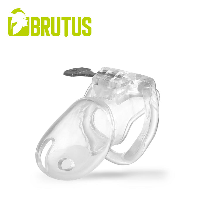 Brutus Stealth - Kuisheidskooi - Transparante Peniskooi van onverwoestbaar Polycarbonaat - STEALTH - Chastity Cage Clear-Erotiekvoordeel.nl