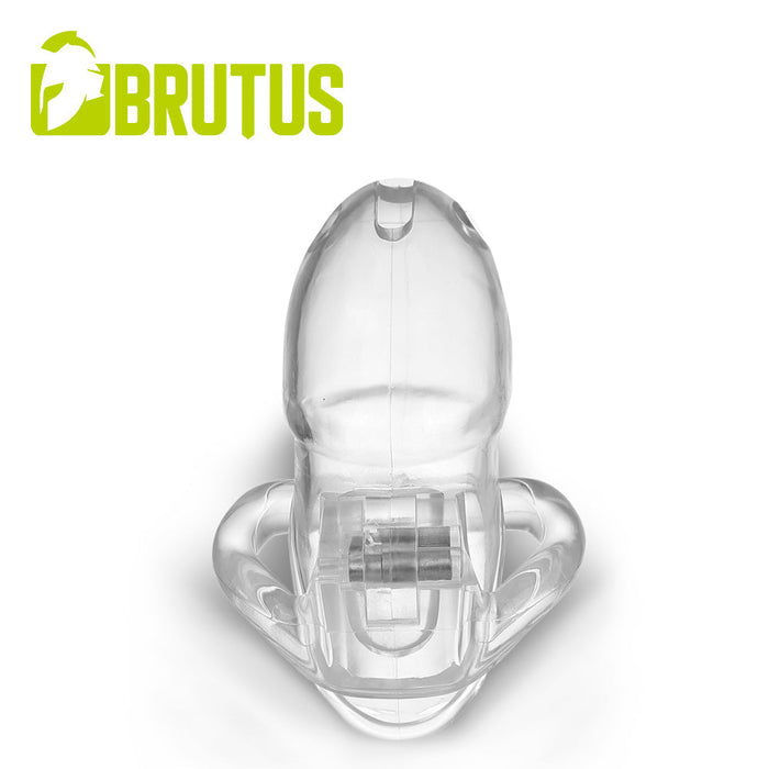 Brutus Stealth - Kuisheidskooi - Transparante Peniskooi van onverwoestbaar Polycarbonaat - STEALTH - Chastity Cage Clear-Erotiekvoordeel.nl