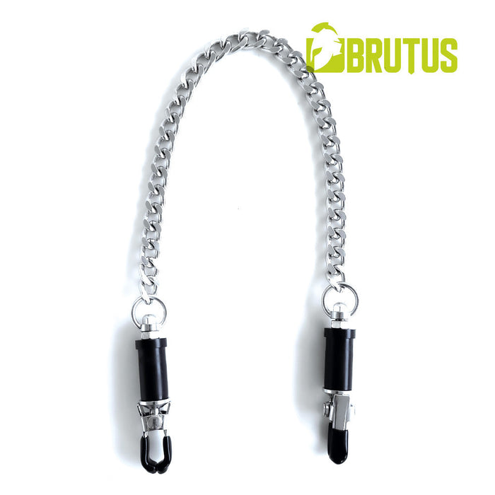 Brutus - Tepelklemmen - Met Ketting - BARREL Turn-On Nipple Clamps-Erotiekvoordeel.nl