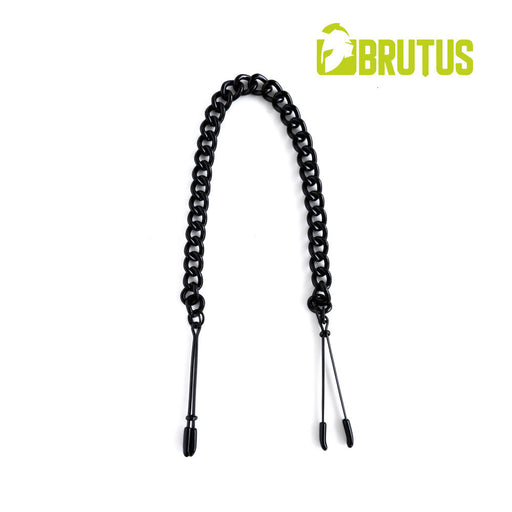 Brutus - Tepelklemmen - Metaal - Met Ketting - TWEEZER Nipple Clamps Black-Erotiekvoordeel.nl