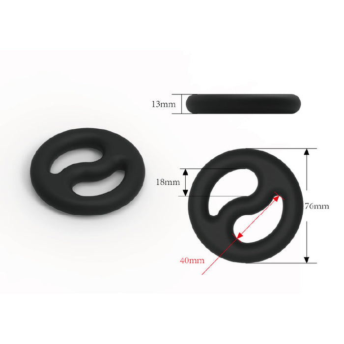 Brutus - Yin-Yang - Cockring - Silicone Cock And Ball Ring-Erotiekvoordeel.nl