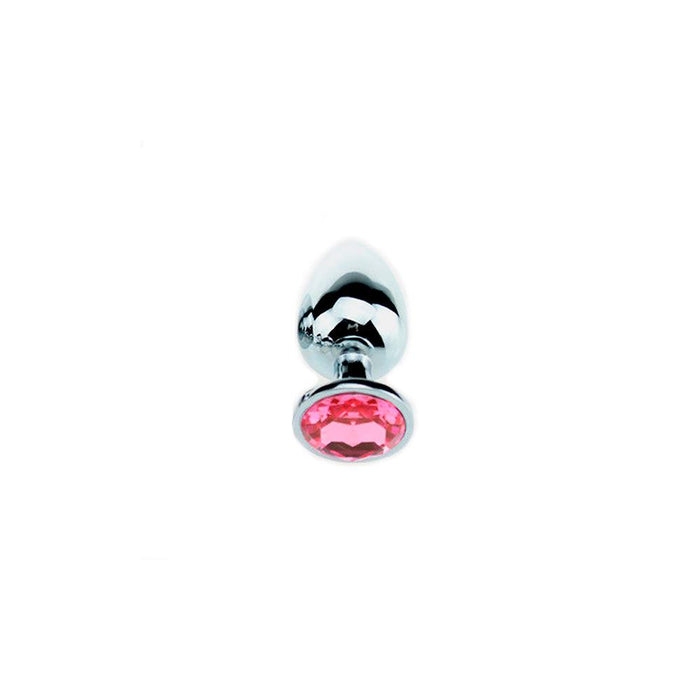 Kiotos - Buttplug Aluminium Met Roze Kristal - Small-Erotiekvoordeel.nl