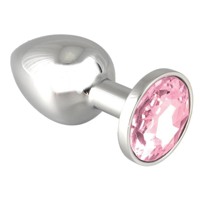 Buttplug Klein Met Roze Kristal-Erotiekvoordeel.nl