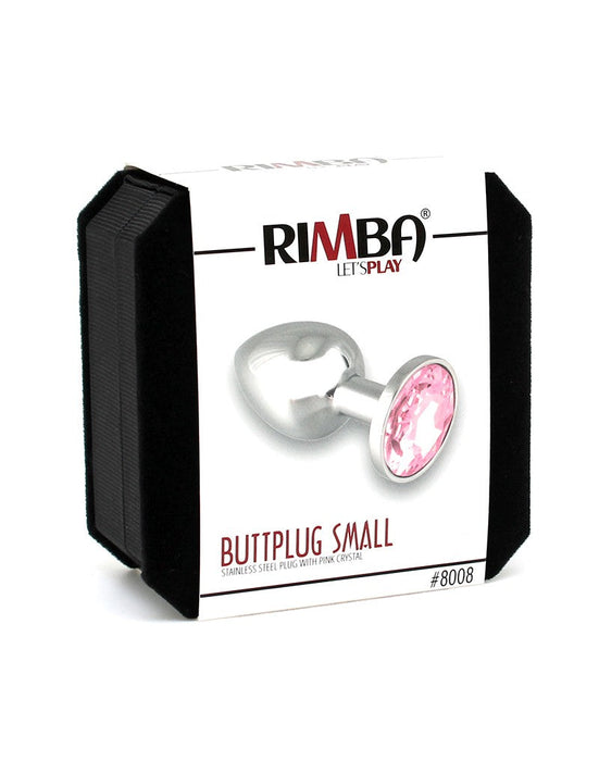 Buttplug Klein Met Roze Kristal-Erotiekvoordeel.nl