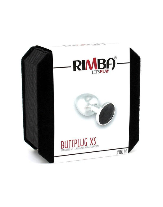 Rimba - Buttplug XS Met Zwart Kristal-Erotiekvoordeel.nl