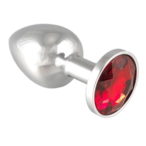 Rimba - Buttplug XS Met Kristal - Rood-Erotiekvoordeel.nl