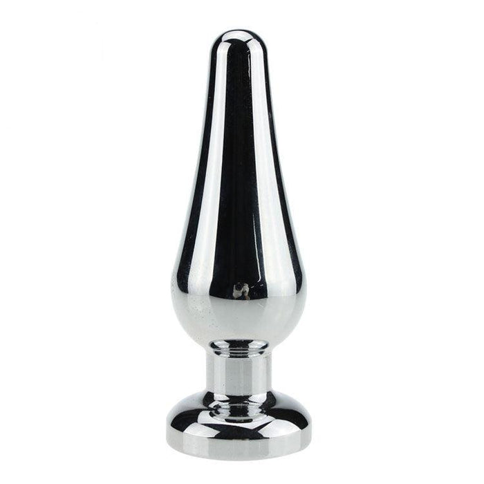 Kiotos - Buttplug Aluminium Met Transparant Kristal - 100 mm x 30 mm-Erotiekvoordeel.nl