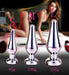 Kiotos - Buttplug Aluminium Met Transparant Kristal - 100 mm x 30 mm-Erotiekvoordeel.nl