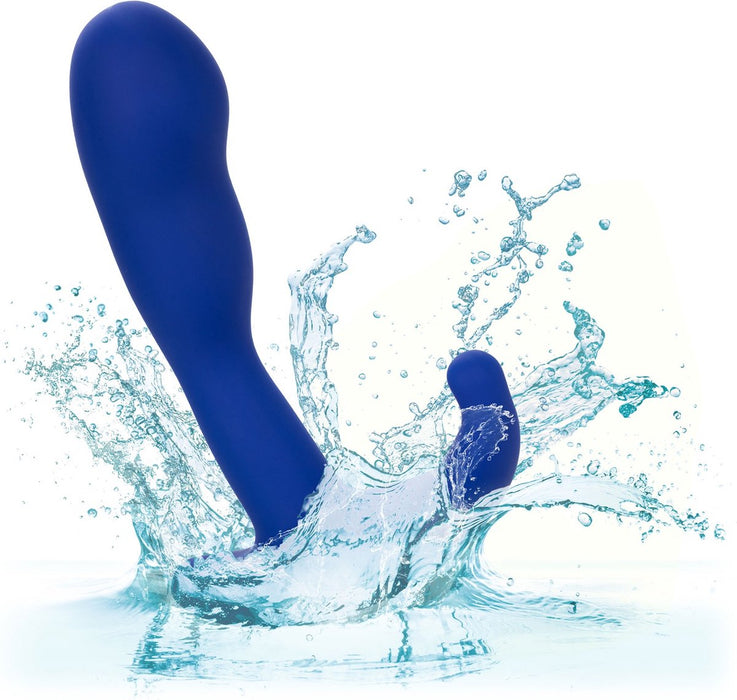 Calexotics - Admiral Advanced Curved Probe - Vibrerende Buttplug - Blauw-Erotiekvoordeel.nl