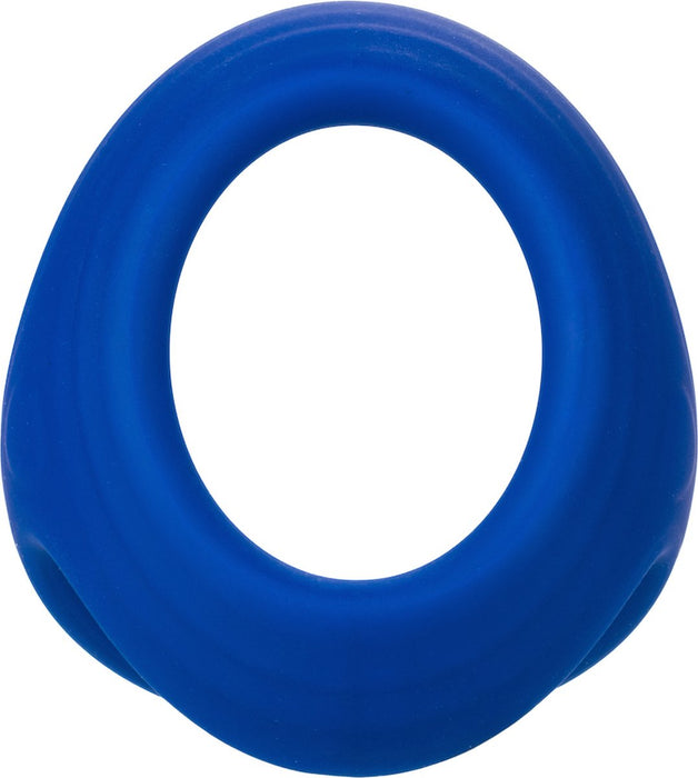 Calexotics - Admiral Cockring en Dubbele Scrotum Ring - Rekbaar - Blauw-Erotiekvoordeel.nl