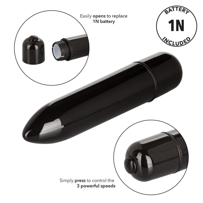 Calexotics - High Intensity - Bullet Vibrator - Zwart-Erotiekvoordeel.nl