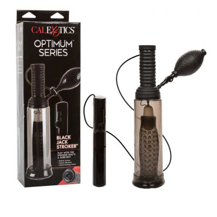 Calexotics - Waterproof Turbo Stroker - Penispomp en Masturbator - 2 in 1 - Rookgrijs-Erotiekvoordeel.nl