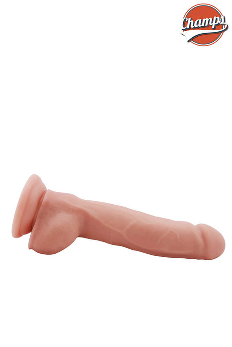 Champs - Baldy - Dual Density Dildo - 23 x 4 cm - Lichte Huidskleur-Erotiekvoordeel.nl