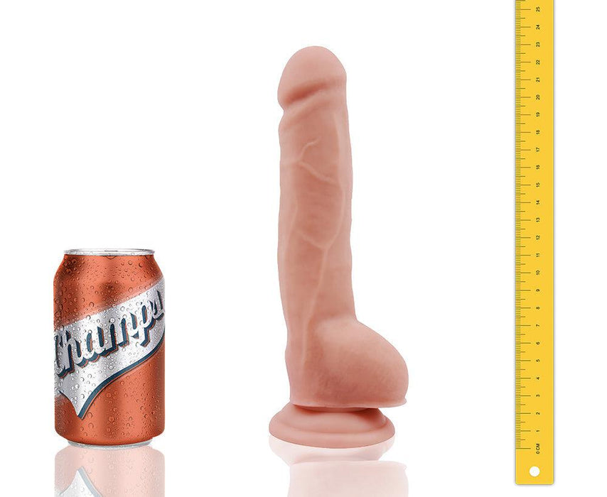 Champs - Baldy - Dual Density Dildo - 23 x 4 cm - Lichte Huidskleur-Erotiekvoordeel.nl