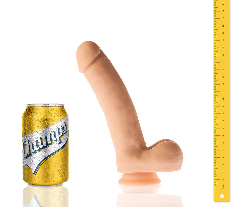 Champs - Curly - Original Dildo - 20 cm - Lichte Huidskleur-Erotiekvoordeel.nl