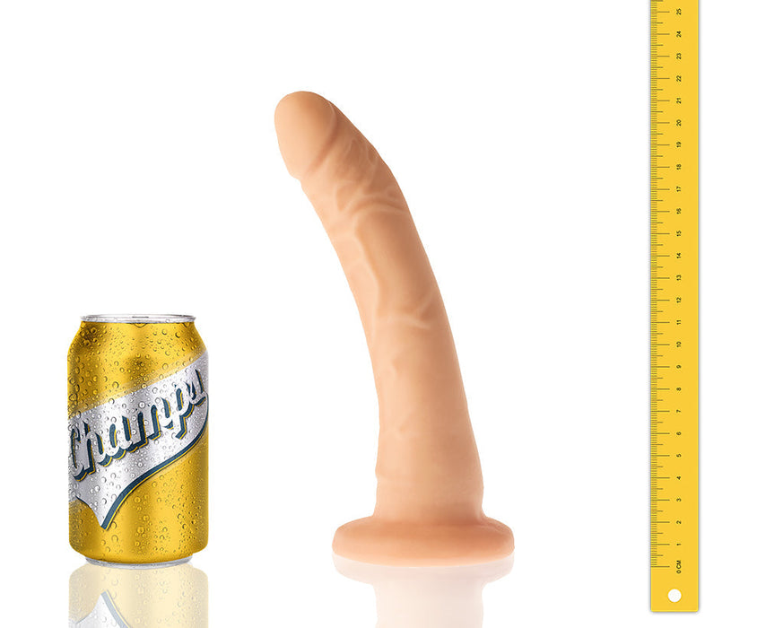 Champs - Groovy - Original Dildo - 21.5 x 3 cm - Lichte Huidskleur-Erotiekvoordeel.nl