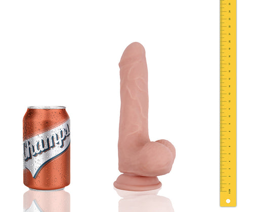 Champs - Hunky - Dual Density Dildo - 20 x 4 cm - Lichte Huidskleur-Erotiekvoordeel.nl