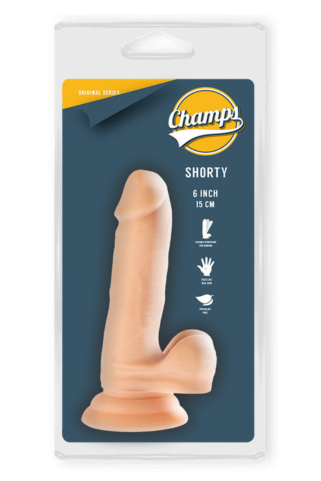 Champs - Shorty - Original Dildo - 15 x 3 cm - Lichte Huidskleur-Erotiekvoordeel.nl