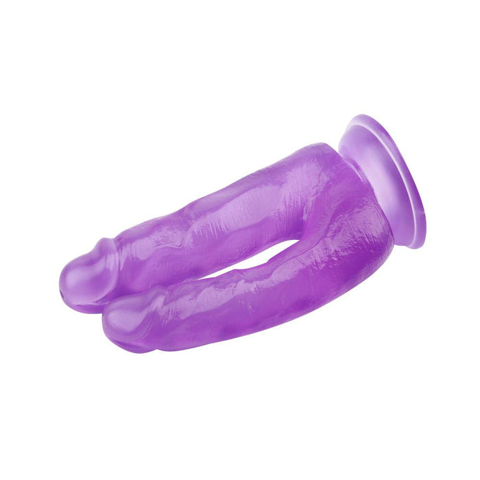 Chisa - Dubbele Penetratie Dildo 18 cm en 17 cm - Paars-Erotiekvoordeel.nl