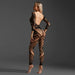 Cindylove - Bodystocking met Lange Mouwen - One size - Zwart-Erotiekvoordeel.nl