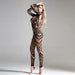 Cindylove - Bodystocking met Lange Mouwen - One size - Zwart-Erotiekvoordeel.nl