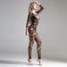 Cindylove - Bodystocking met Lange Mouwen - One size - Zwart-Erotiekvoordeel.nl