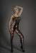 Cindylove - Catsuit - Bodystocking met Grote Opengewerkte Gaten - One size - Zwart-Erotiekvoordeel.nl