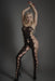 Cindylove - Catsuit - Bodystocking met Grote Opengewerkte Gaten - One size - Zwart-Erotiekvoordeel.nl