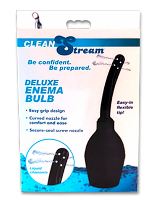 CleanStream - Deluxe Enema Knijpbal - Zwart-Erotiekvoordeel.nl