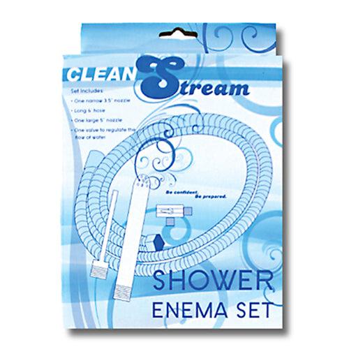 CleanStream - RVS Klysma Set Voor In de Douche-Erotiekvoordeel.nl