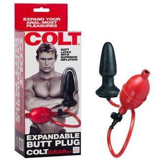 Colt - Opblaasbare Buttplug voor Beginners - Zwart/Rood-Erotiekvoordeel.nl