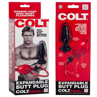 Colt - Opblaasbare Buttplug voor Beginners - Zwart/Rood-Erotiekvoordeel.nl