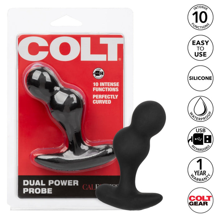 Colt - Oplaadbare Dual Power Probe - Prostaat Plug - Zwart-Erotiekvoordeel.nl