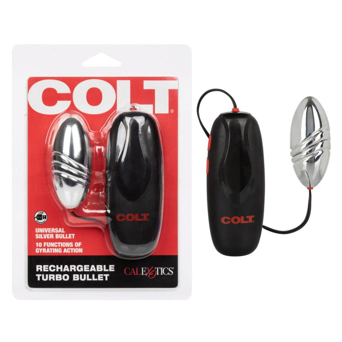 Colt - Oplaadbare Turbo Bullet - Vibrerend Eitje - Zilver-Erotiekvoordeel.nl