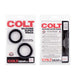 Colt - Siliconen Super Rings - Cockringen Set - Zwart-Erotiekvoordeel.nl