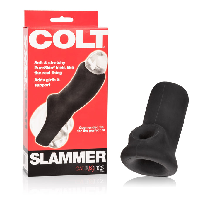 Colt - Slammer - Verdikkende Rekbare Penis Sleeve - Zwart-Erotiekvoordeel.nl