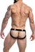 Cut4Men - Desire Jockstrap Leatherette - Zwart-Erotiekvoordeel.nl