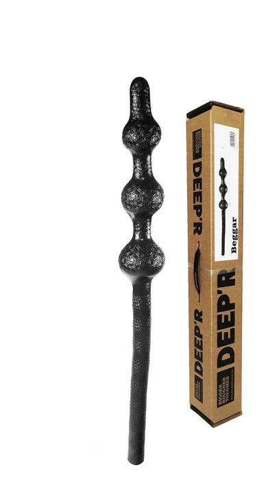 DEEP'R - Beggar - Dildo - Zwart - 70 cm - Ø 8.00 cm-Erotiekvoordeel.nl