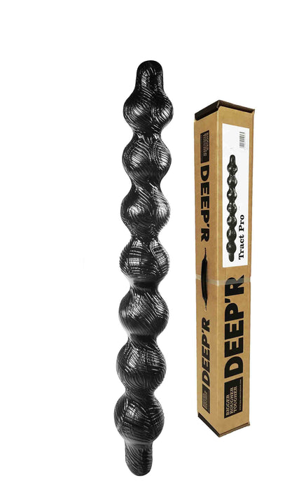 DEEP'R - Tract Pro - Anaal Dildo - Zwart - 70 cm - Ø 8.20 cm-Erotiekvoordeel.nl