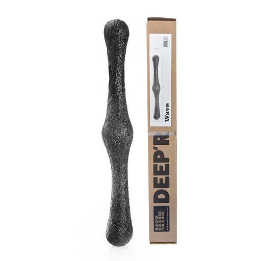 DEEP'R - Wave - Dubbele Dildo - Zwart - 59 cm x Ø 4.00 - 8.00 cm-Erotiekvoordeel.nl